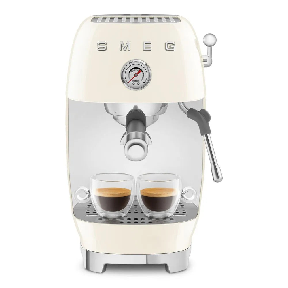 SMEG ECF03CREU 50's Style Premium-Siebträger-Espresso Machine Creme