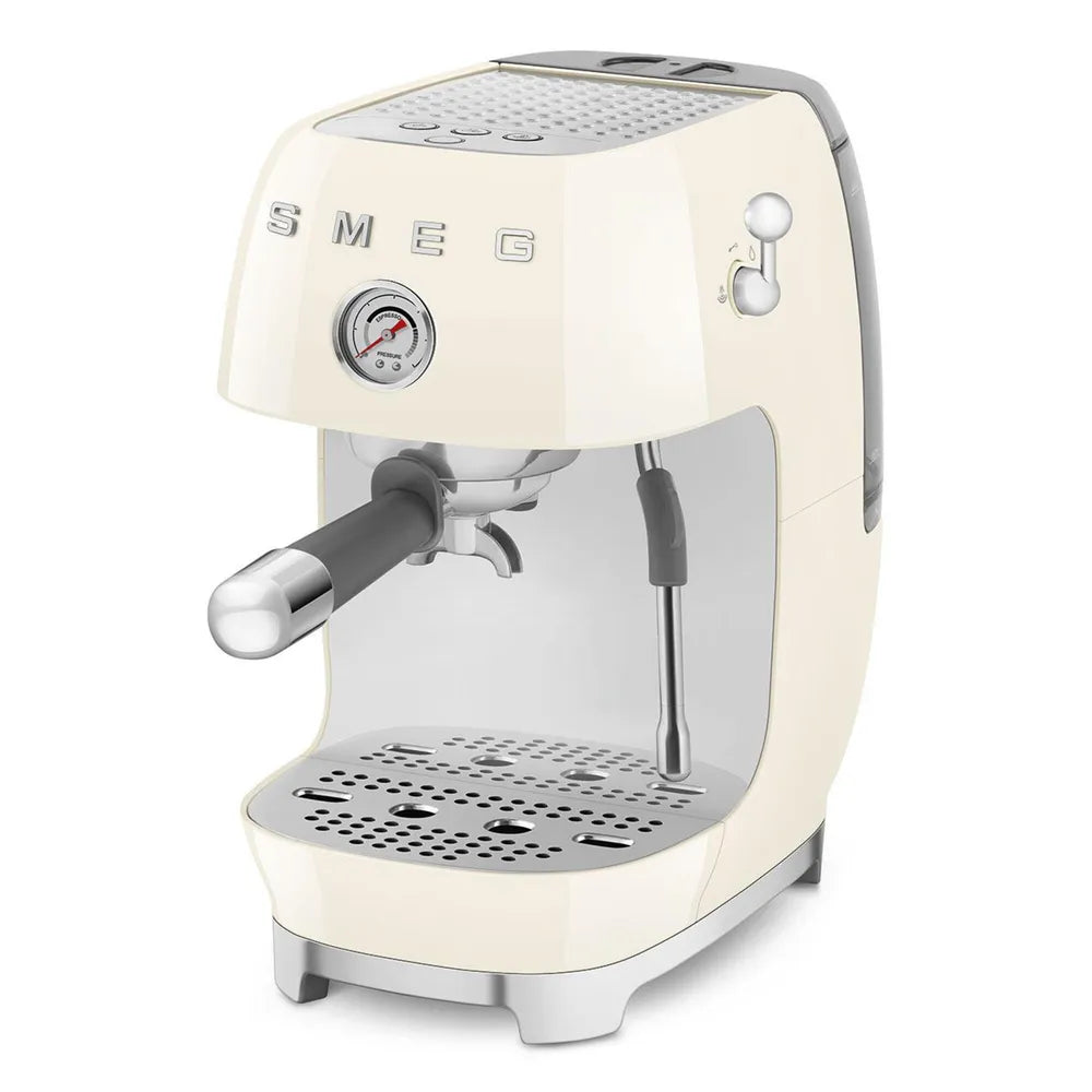 SMEG ECF03CREU 50's Style Premium-Siebträger-Espresso Machine Creme