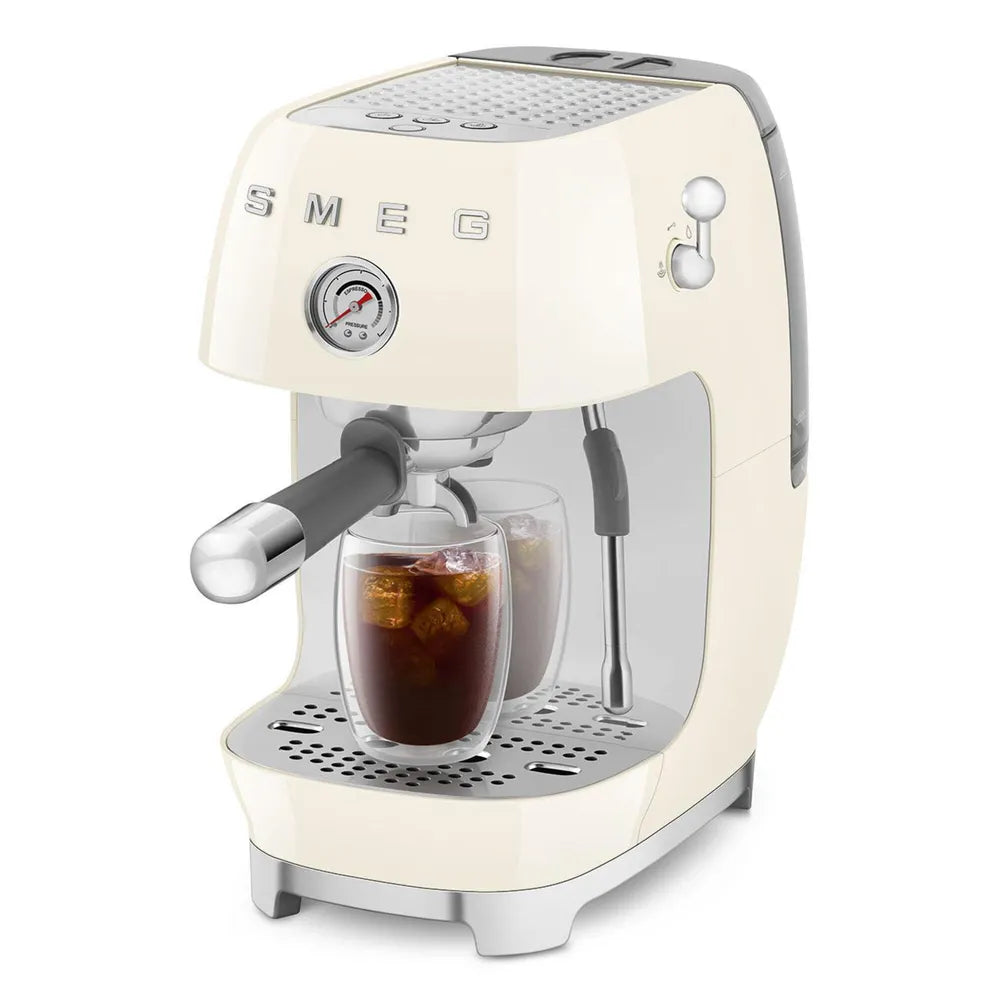 SMEG ECF03CREU 50's Style Premium-Siebträger-Espresso Machine Creme