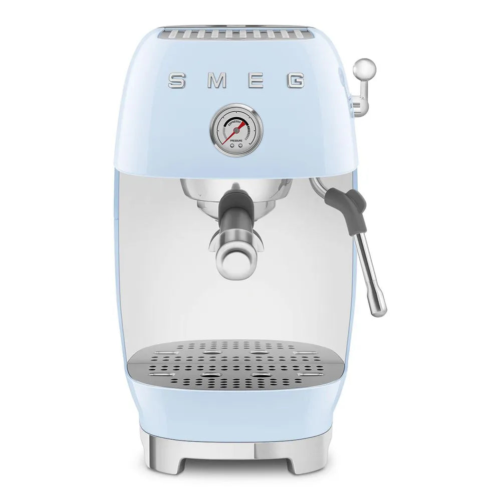 SMEG ECF03PBEU 50's Style Premium-Siebträger-Espresso Machine Pastellblue