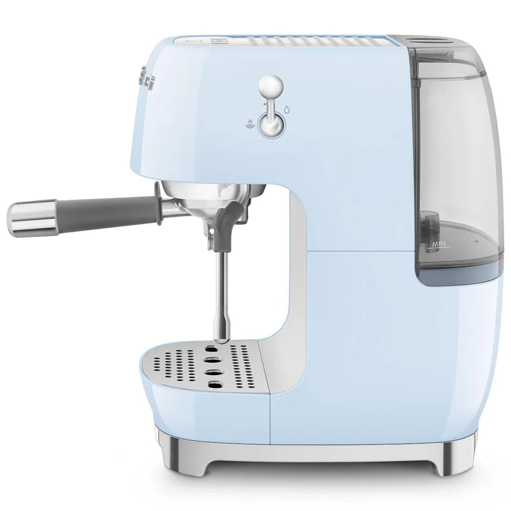 SMEG ECF03PBEU 50's Style Premium-Siebträger-Espresso Machine Pastellblue