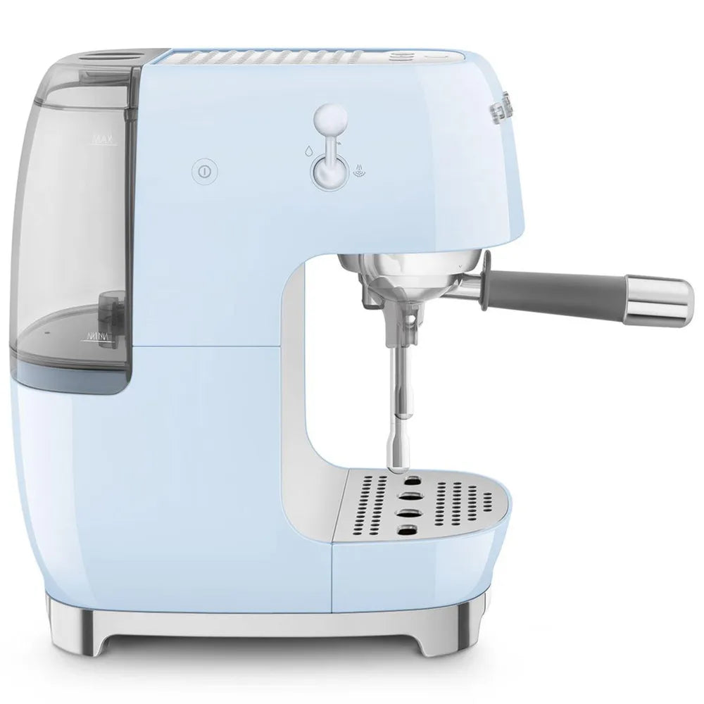SMEG ECF03PBEU 50's Style Premium-Siebträger-Espresso Machine Pastellblue