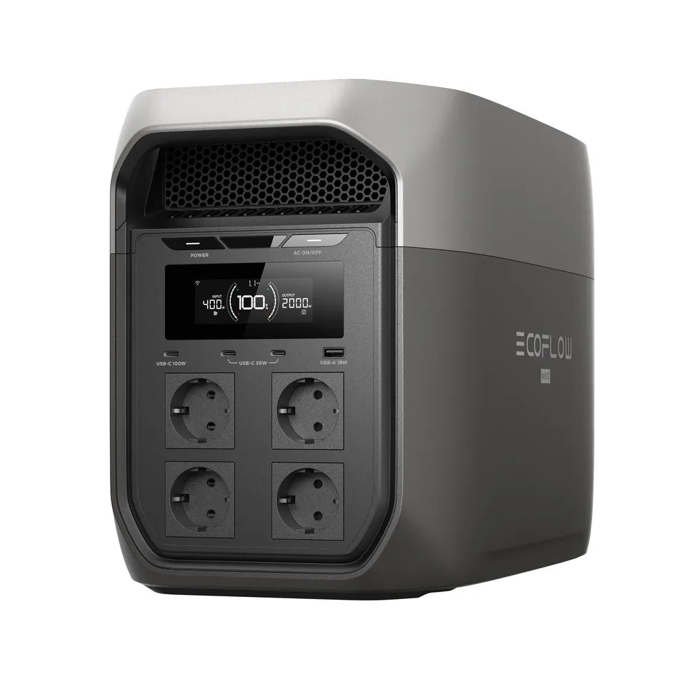 ECOFLOW Delta 3 Max Portable Power Station 2048Wh, 2400w (0% VAT. gem. § 12 Abs. 3 VAT law)