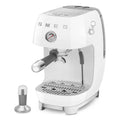 SMEG ECF03WHEU 50's Style Premium-Siebträger-Espresso Machine White