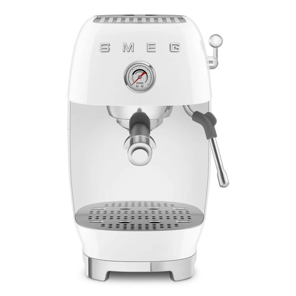 SMEG ECF03WHEU 50's Style Premium-Siebträger-Espresso Machine White
