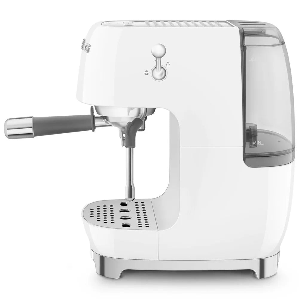 SMEG ECF03WHEU 50's Style Premium-Siebträger-Espresso Machine White
