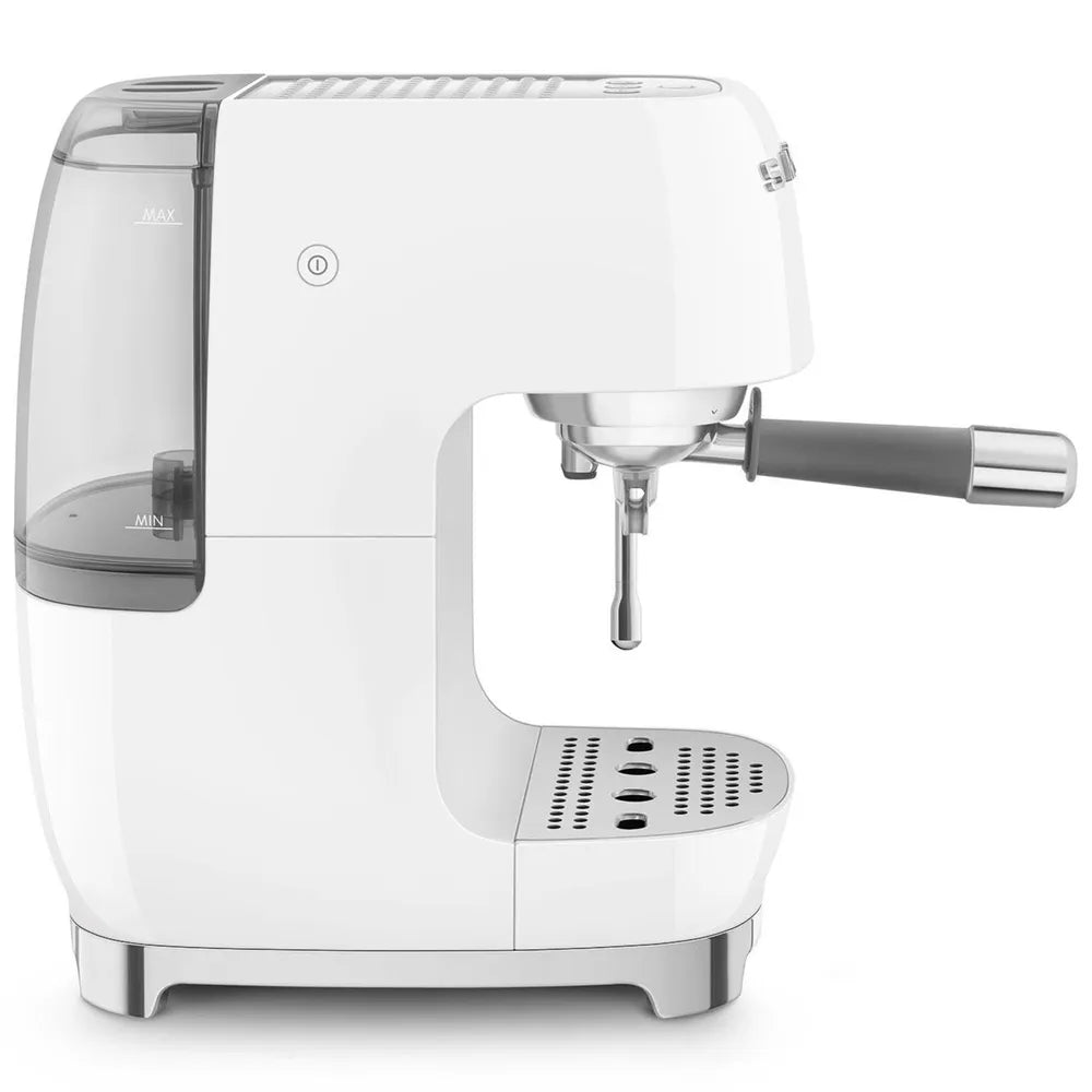 SMEG ECF03WHEU 50's Style Premium-Siebträger-Espresso Machine White