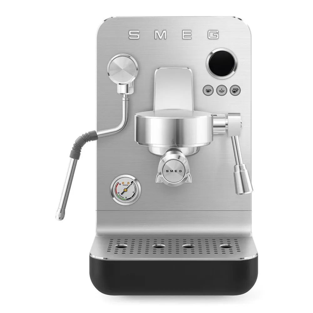 Smeg EMC02BLMEU Minipro Espresso Machine Collezione Ästhetik Black
