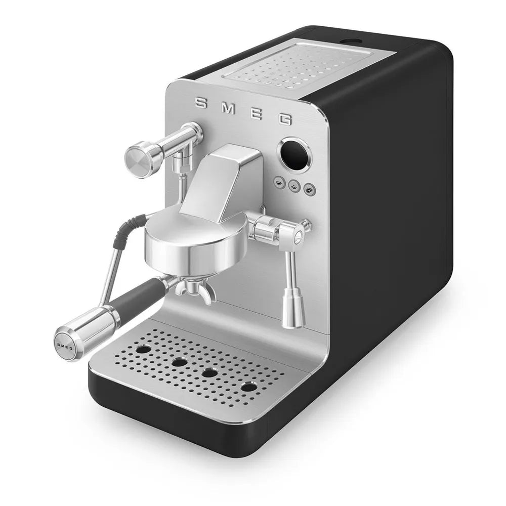 Smeg EMC02BLMEU Minipro Espresso Machine Collezione Ästhetik Black