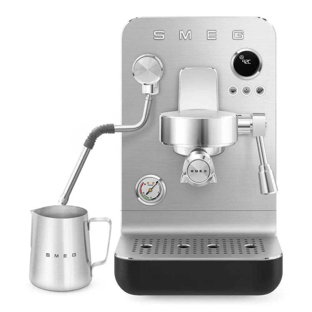 Smeg EMC02BLMEU Minipro Espresso Machine Collezione Ästhetik Black
