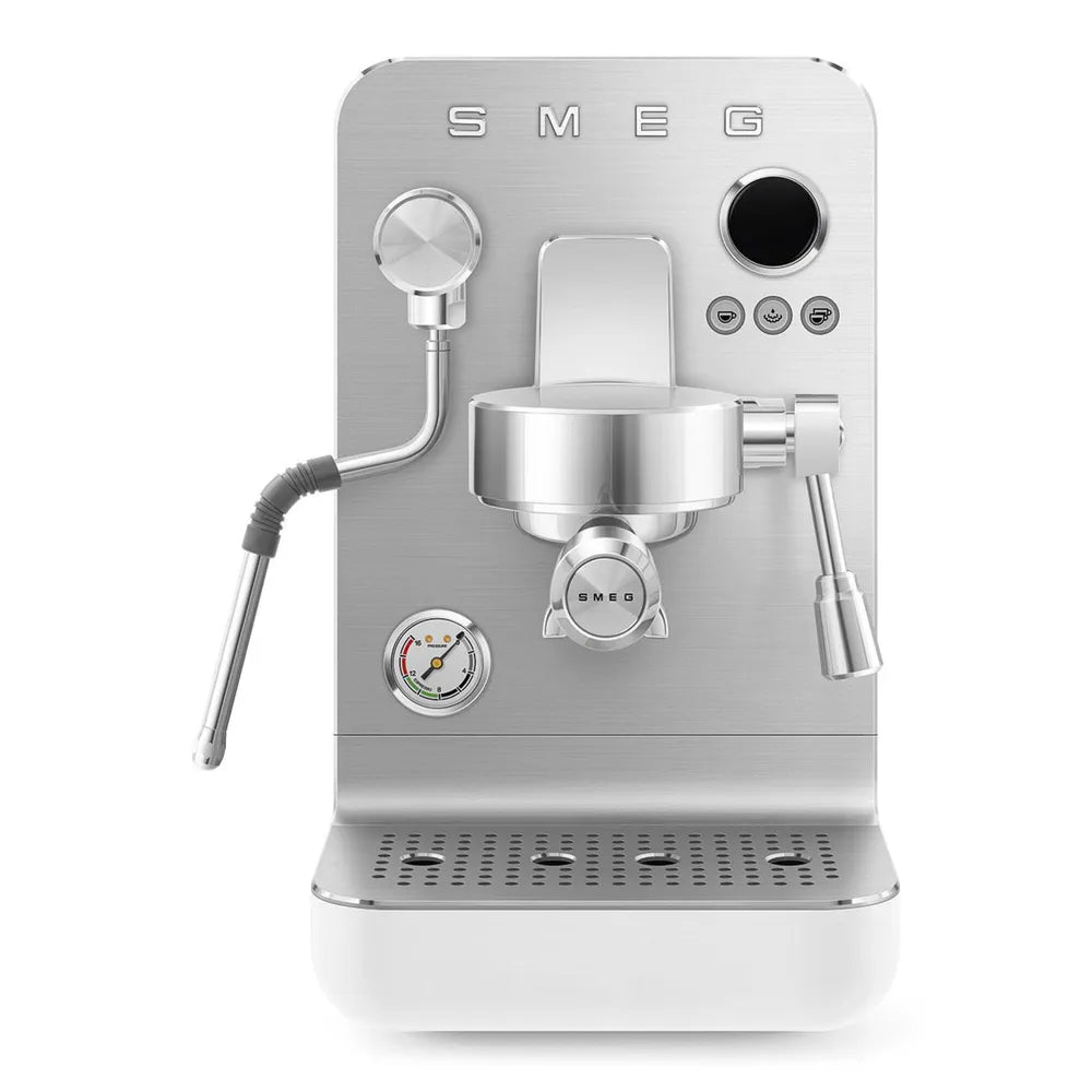 Smeg EMC02WHMEU Minipro Espresso Machine Collezione Ästhetik White