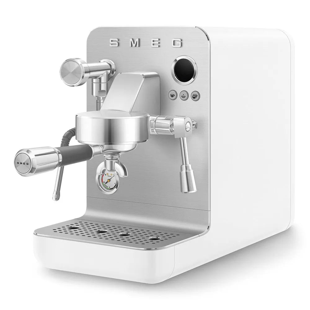 Smeg EMC02WHMEU Minipro Espresso Machine Collezione Ästhetik White