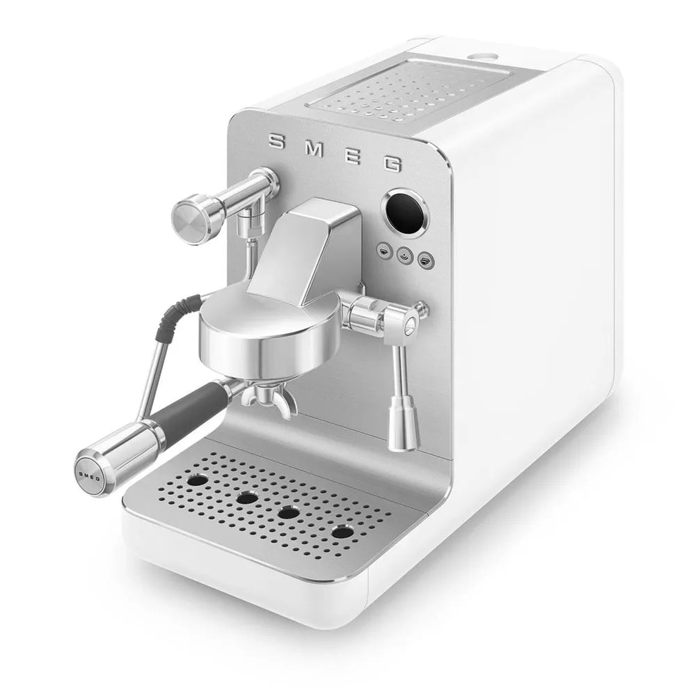 Smeg EMC02WHMEU Minipro Espresso Machine Collezione Ästhetik White