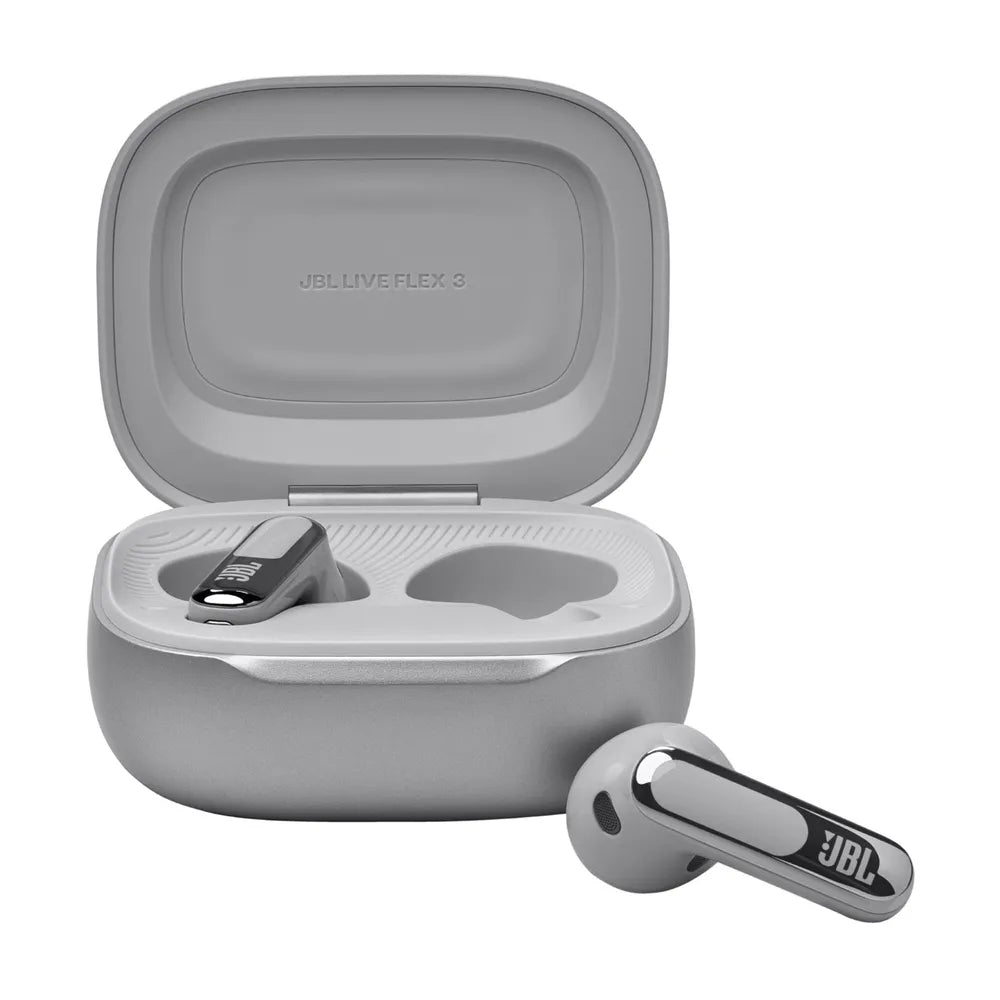JBL LIVE Flex 3 True-Wireless In-Ear Bluetooth Headphones silver Noise Cancelling