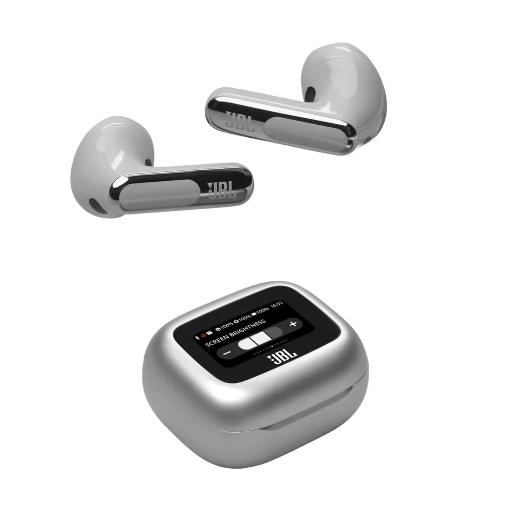 JBL LIVE Flex 3 True-Wireless In-Ear Bluetooth Headphones silver Noise Cancelling
