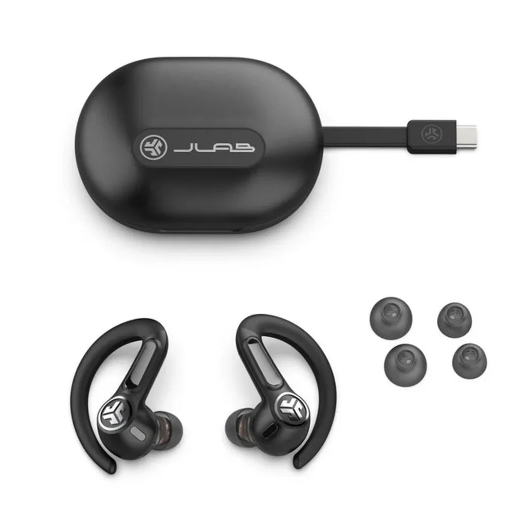 JLab Epic Open Sport Air Conduction Wireless Earbuds Black