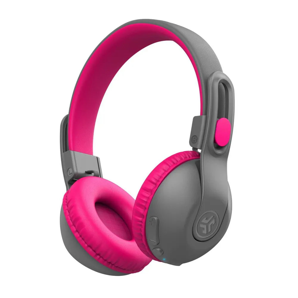 JLab JBuddies Studio 2 Wireless HP Headphones Gray Pink (Gray/ Pink)