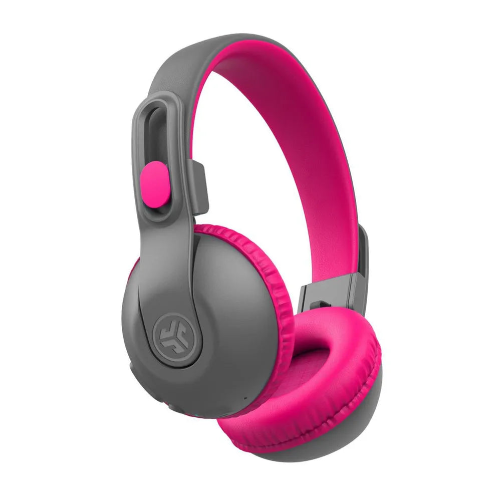 JLab JBuddies Studio 2 Wireless HP Headphones Gray Pink (Gray/ Pink)