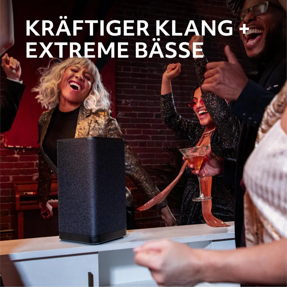 Ultimate Ears HYPERBOOM Black, Bluetooth Speaker (A2DP), PartyUp Function, One-Touch-Musiksteuerung, Adaptiver EQ