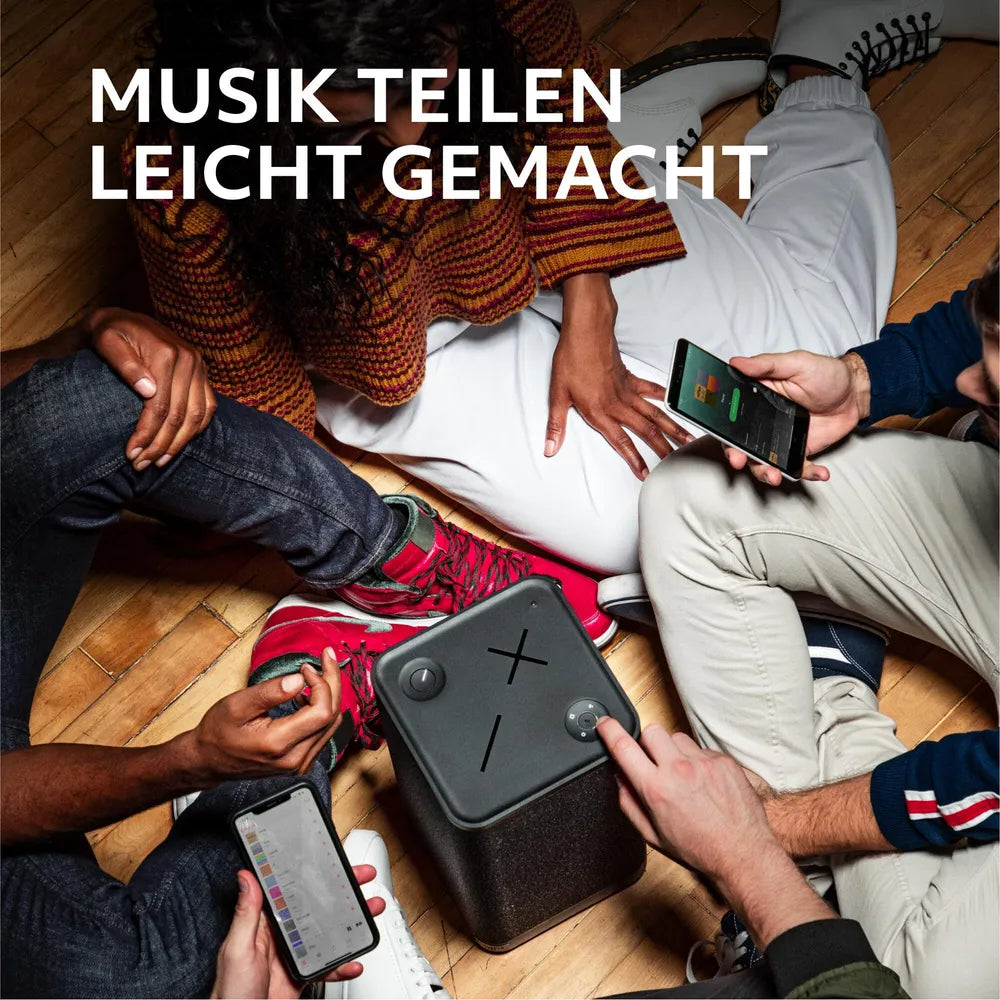 Ultimate Ears HYPERBOOM Black, Bluetooth Speaker (A2DP), PartyUp Function, One-Touch-Musiksteuerung, Adaptiver EQ
