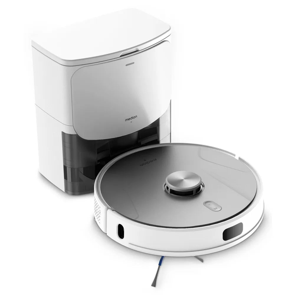Medion MD120431 X42 SW+ Saug-Wischroboter with Lasernavigation and Absaugstation