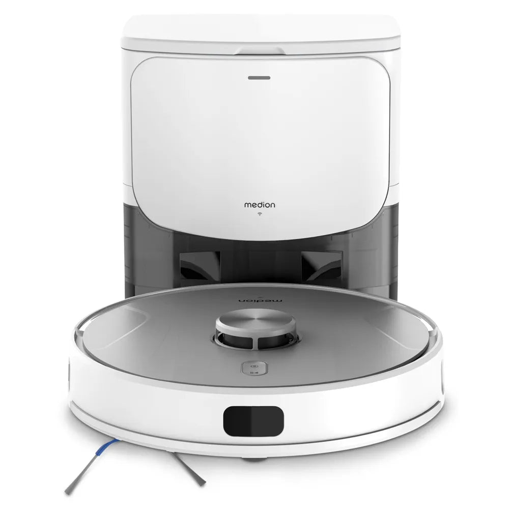 Medion MD120431 X42 SW+ Saug-Wischroboter with Lasernavigation and Absaugstation