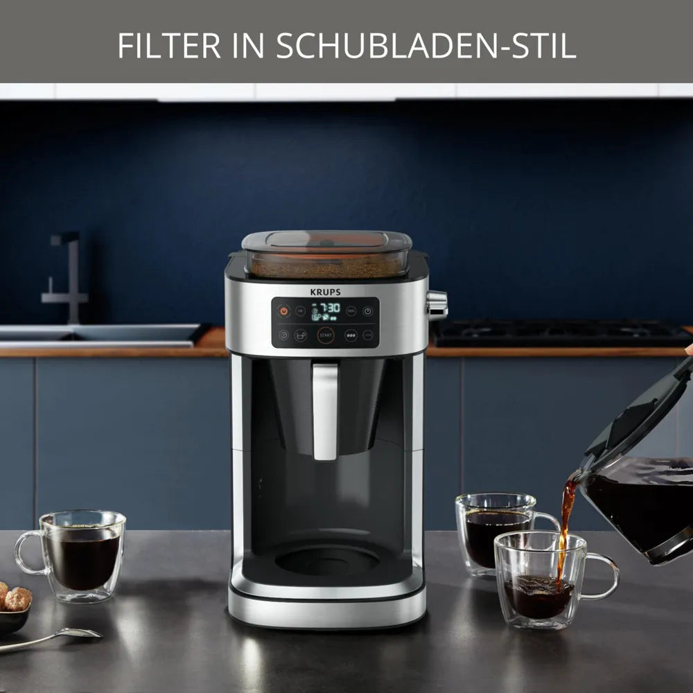 Krups KM 760D Aroma Coffee Machine Black 2-10 Cups