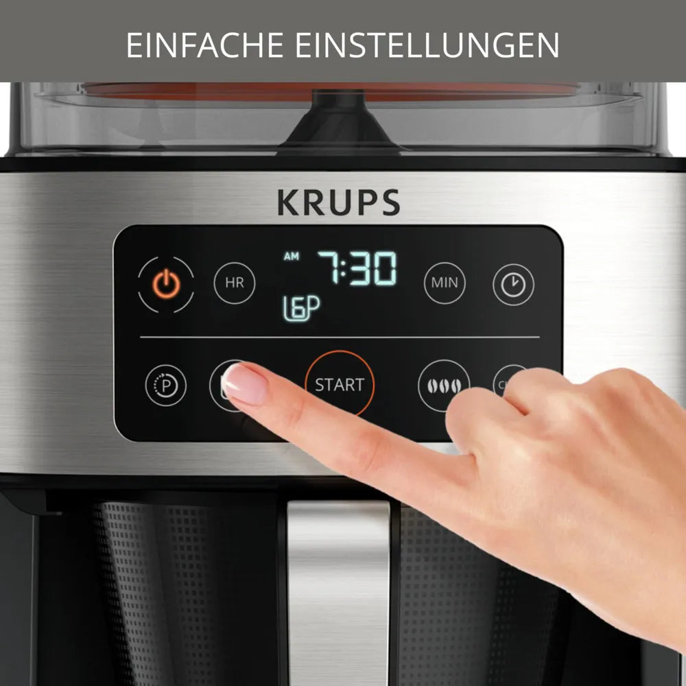 Krups KM 760D Aroma Coffee Machine Black 2-10 Cups