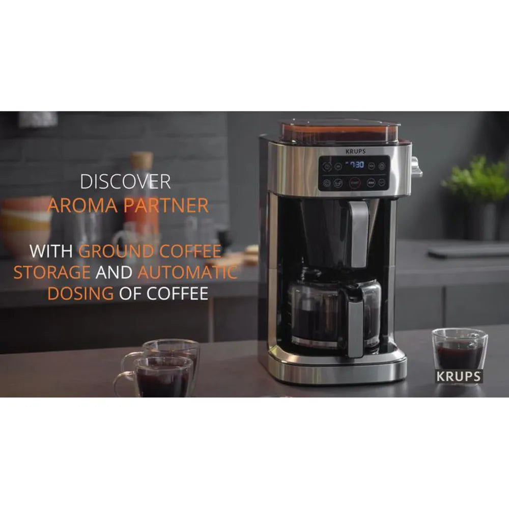 Krups KM 760D Aroma Coffee Machine Black 2-10 Cups