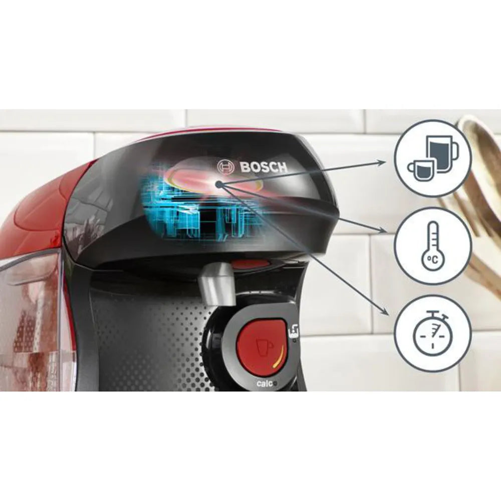 Bosch TAS103E TASSIMO Multi-Getränke-Automat HAPPY friendly just red