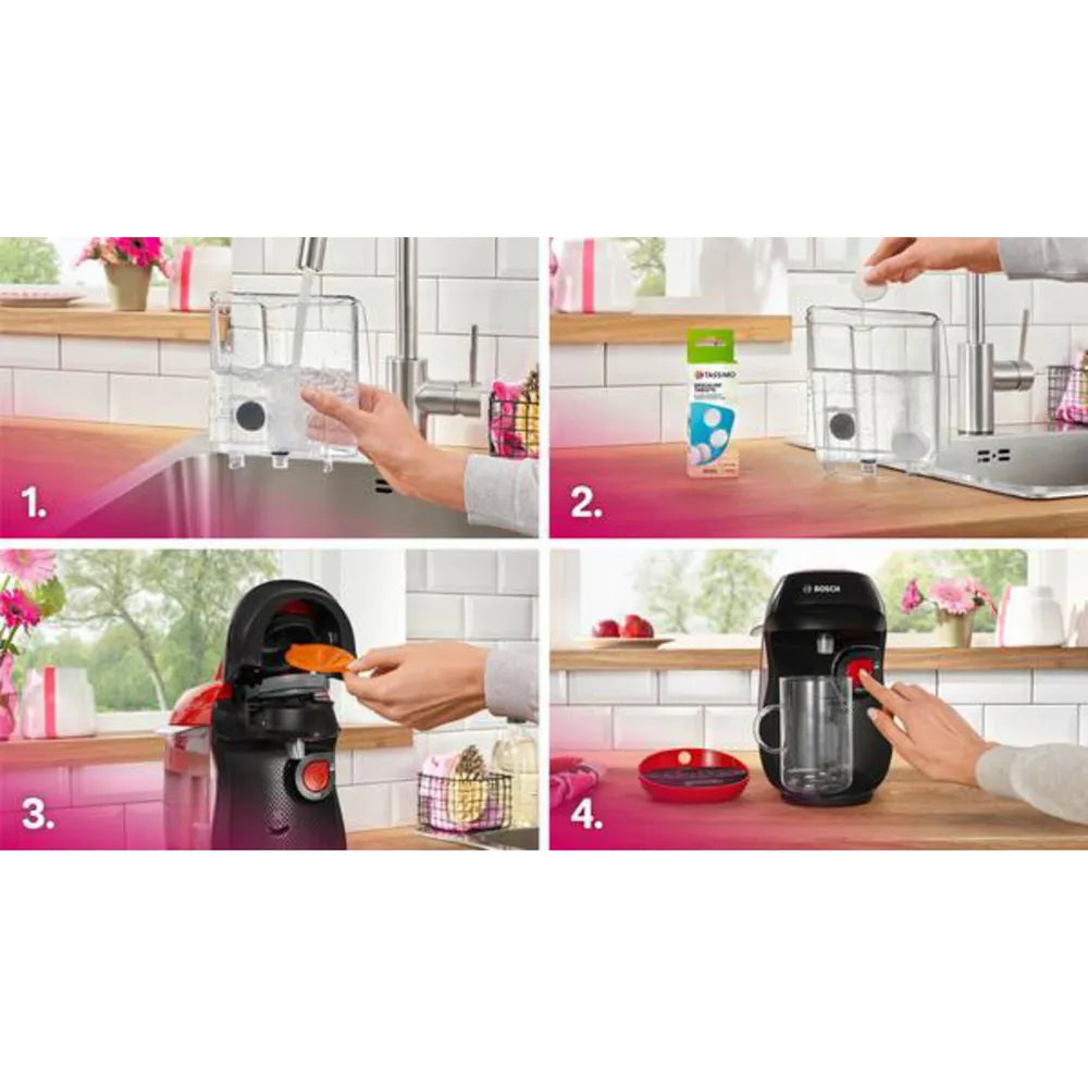Bosch TAS103E TASSIMO Multi-Getränke-Automat HAPPY friendly just red