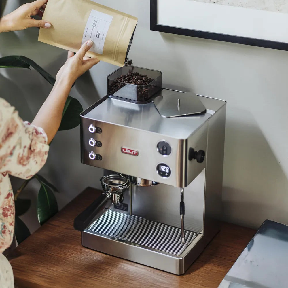 Lelit PL82T Siebträger Espresso Machine with integrierter Kaffeemühle