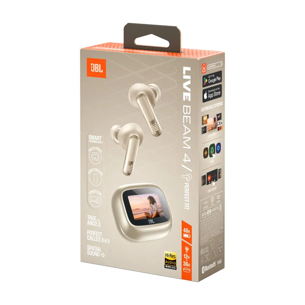 JBL Live Beam 4 ANC True wireless Bluetooth In-Ear Headphones beige