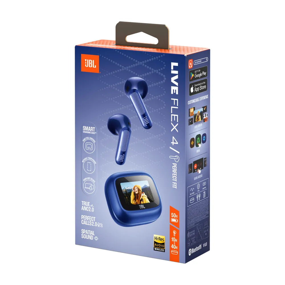 JBL LIVE Flex 4 True-Wireless In-Ear Bluetooth Headphones blue Noise Cancelling