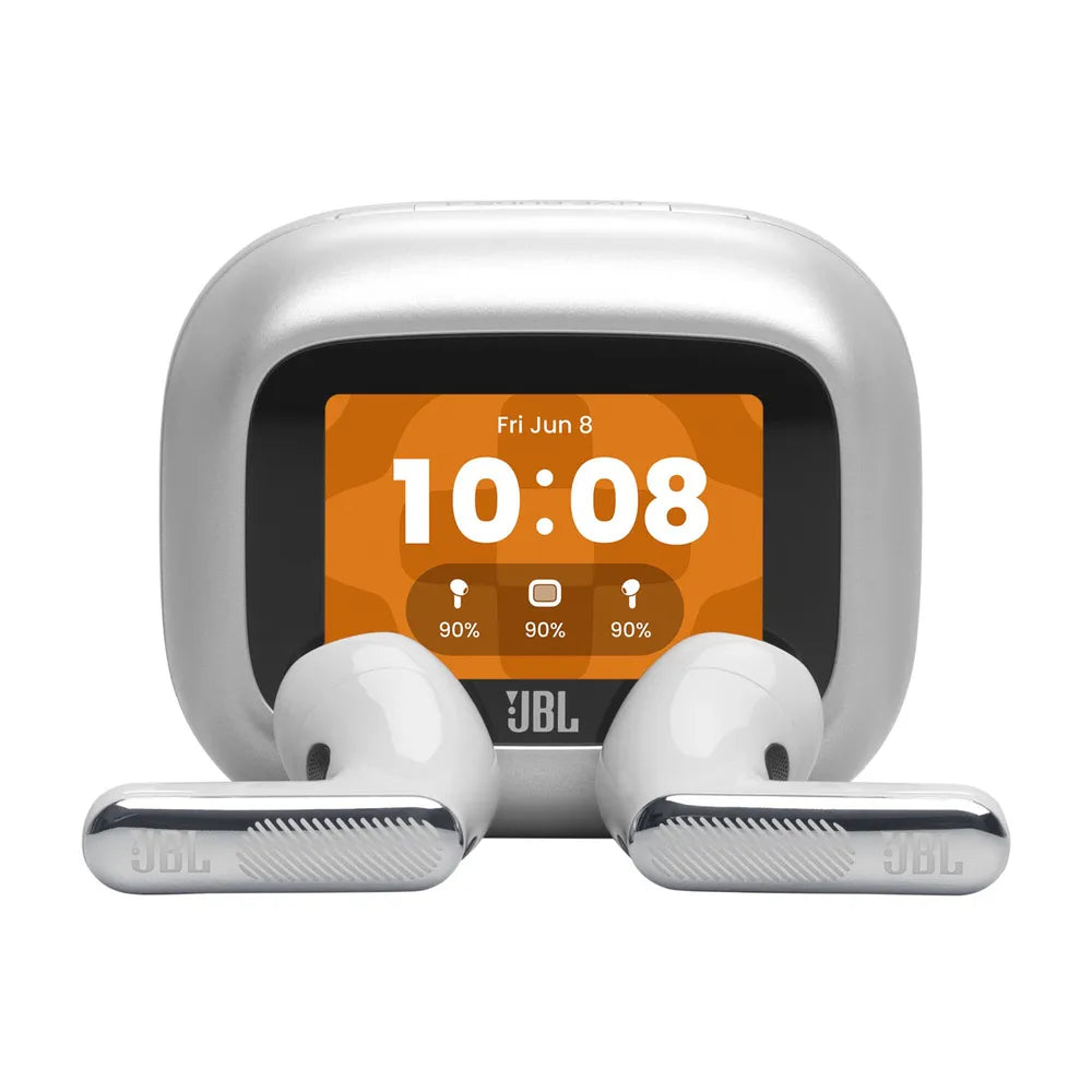 JBL LIVE Flex 4 True-Wireless In-Ear Bluetooth Headphones silver Noise Cancelling