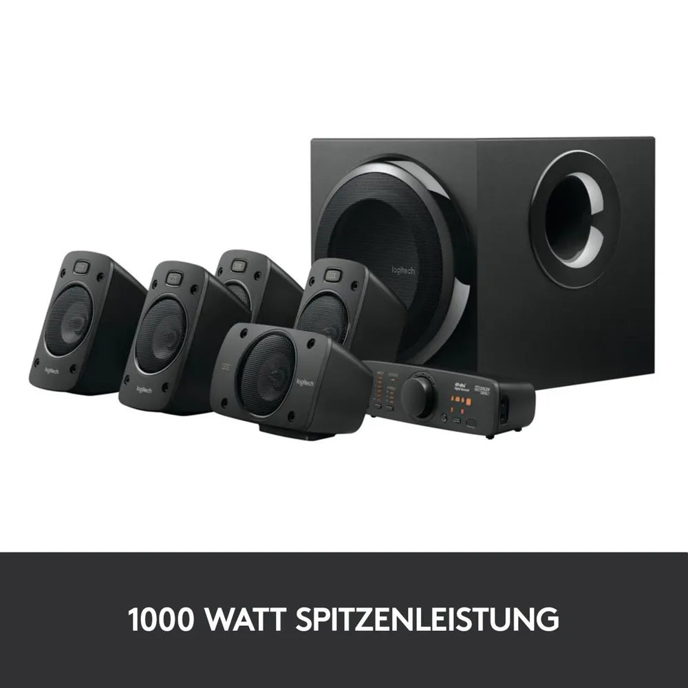 Logitech Z906 black Speaker 5.1, THX-zertifiziert, 500 Watt max. power