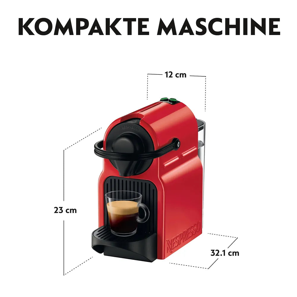 Kapselmaschine Nespresso Inissia von Krups Red