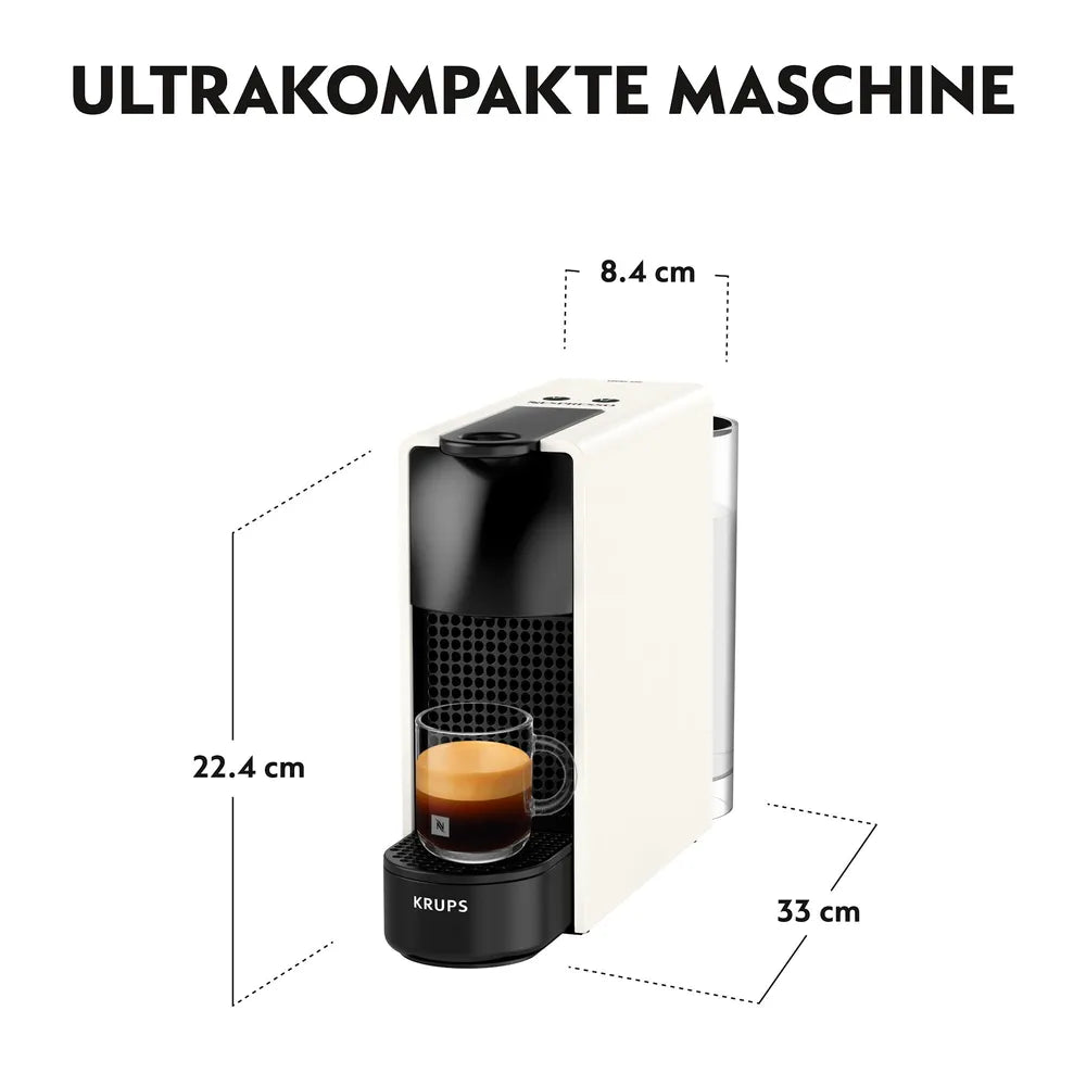 Kapselmaschine Nespresso Essenza Mini von Krups White