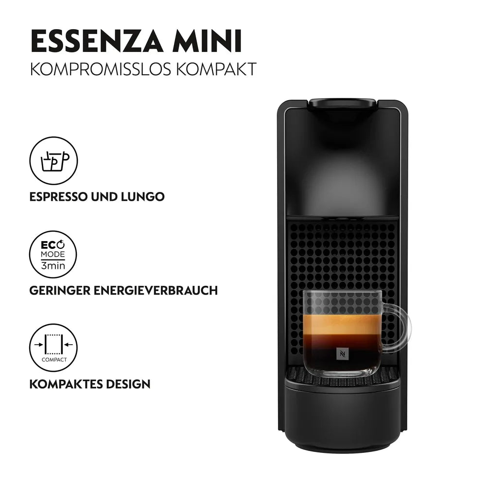 Kapselmaschine Nespresso Essenza Mini von Krups Black