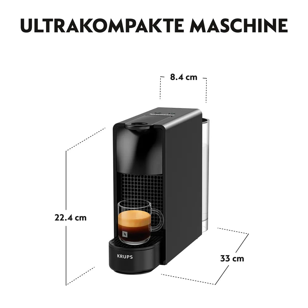 Kapselmaschine Nespresso Essenza Mini von Krups Black
