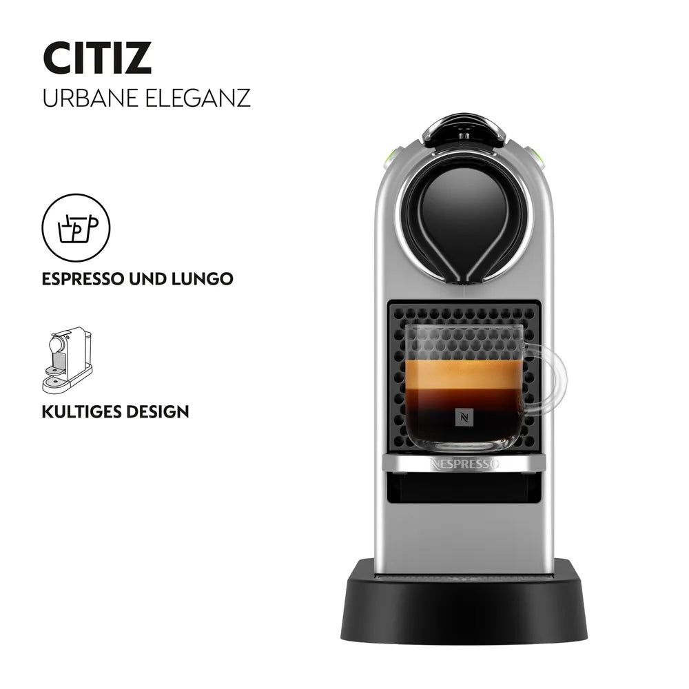 Coffee Machine Nespresso CitiZ von Krups Silver