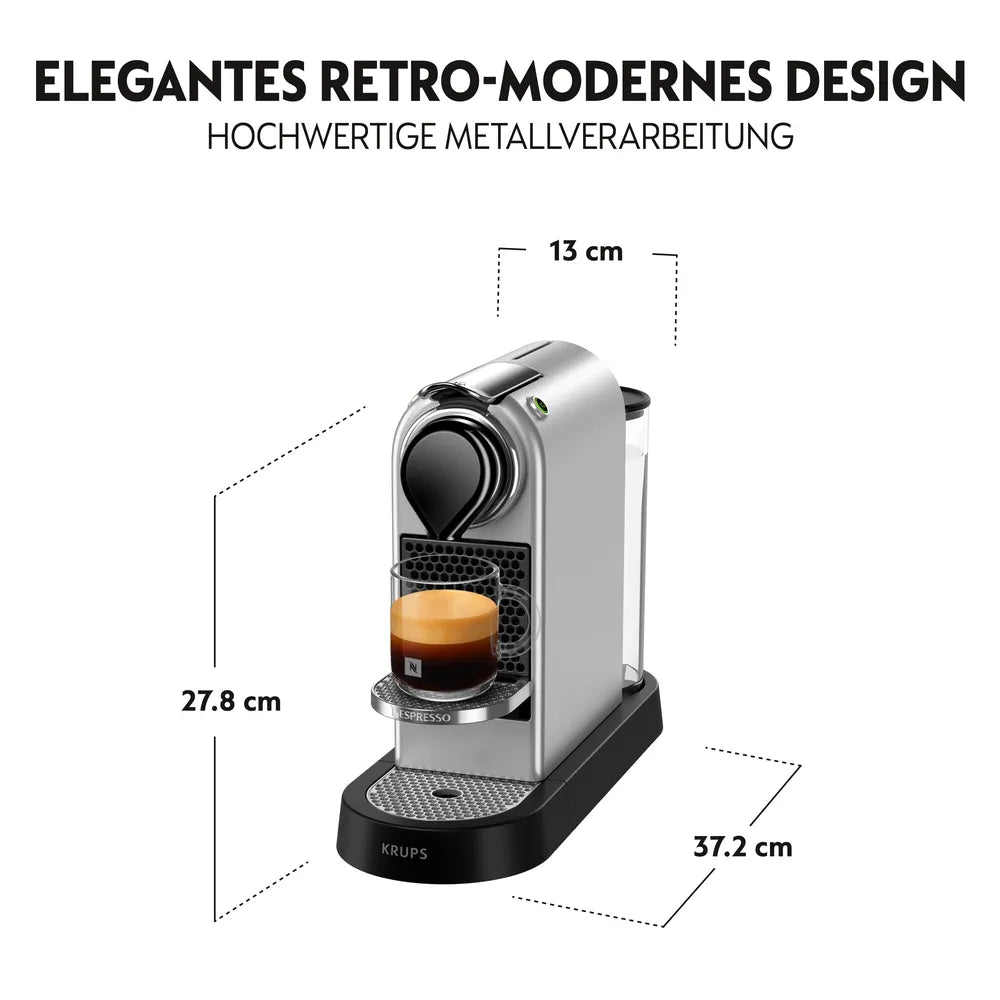 Coffee Machine Nespresso CitiZ von Krups Silver