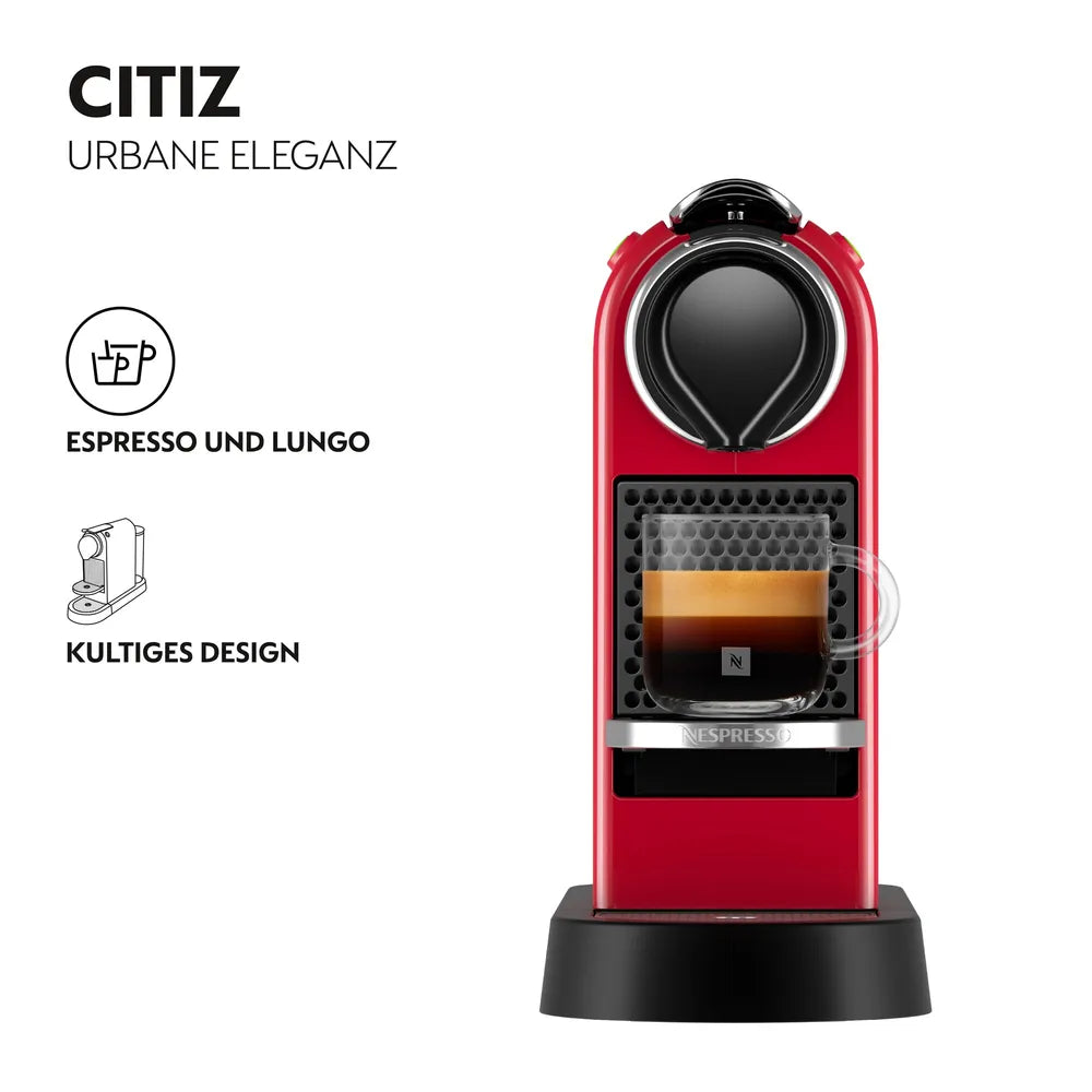 Coffee Machine Nespresso CitiZ von Krups Kirschred