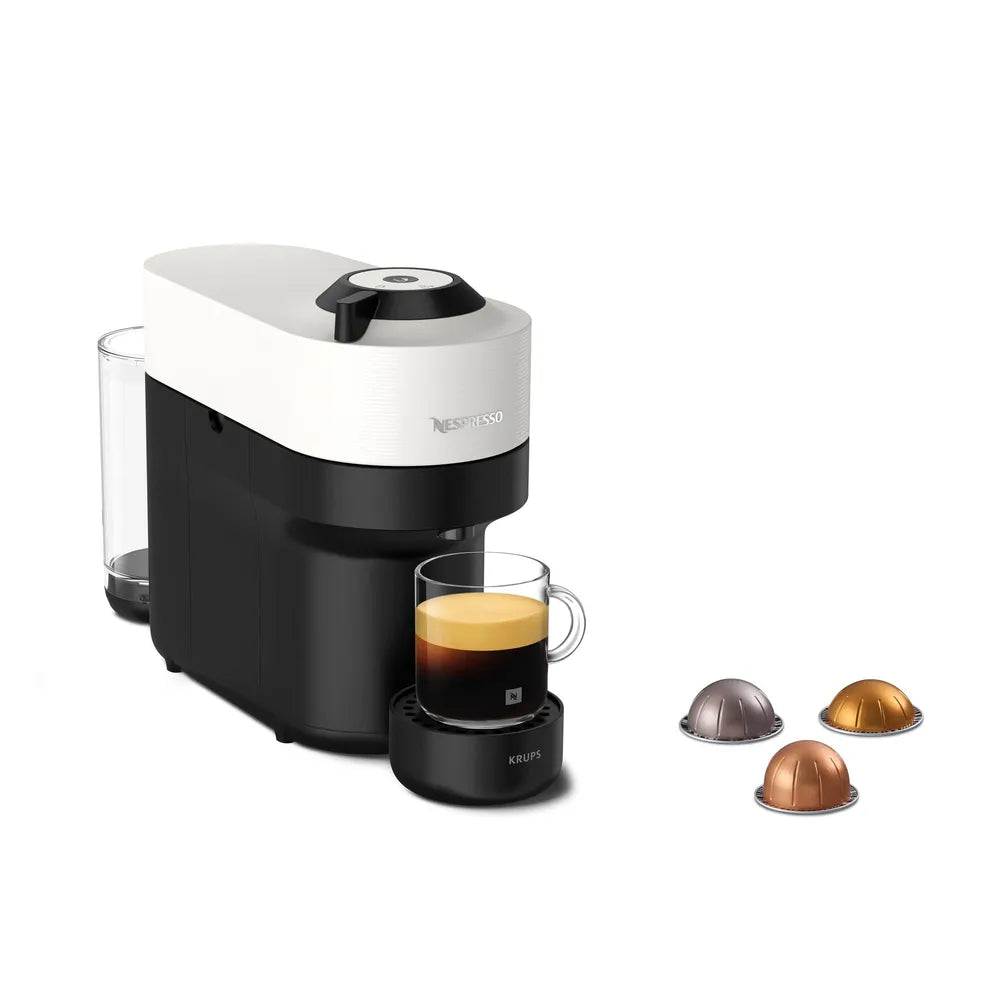 Coffee Capsule Machine Nespresso VERTUO POP von Krups Coconut White