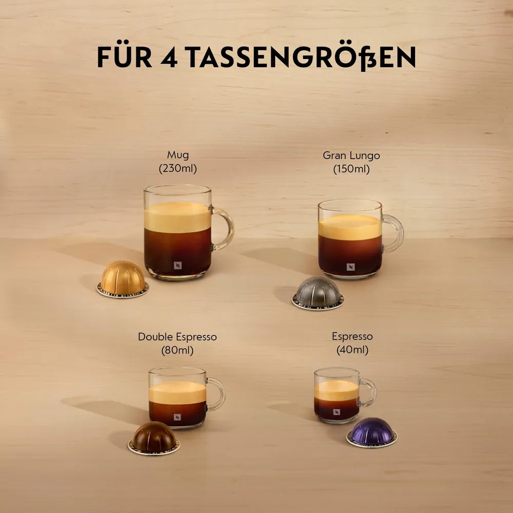 Coffee Capsule Machine Nespresso VERTUO POP von Krups Coconut White
