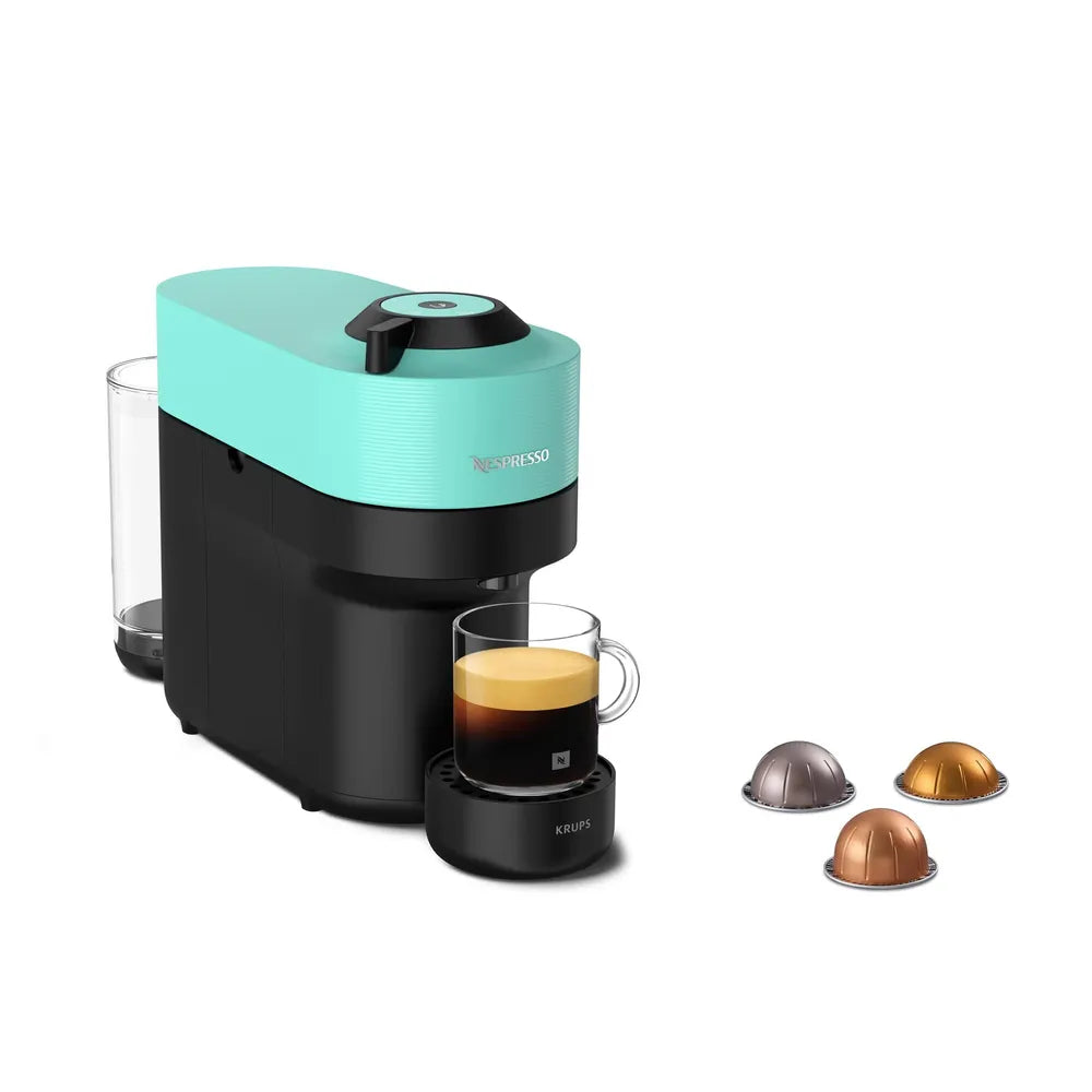 Coffee Capsule Machine Nespresso VERTUO POP von Krups Aqua Mint
