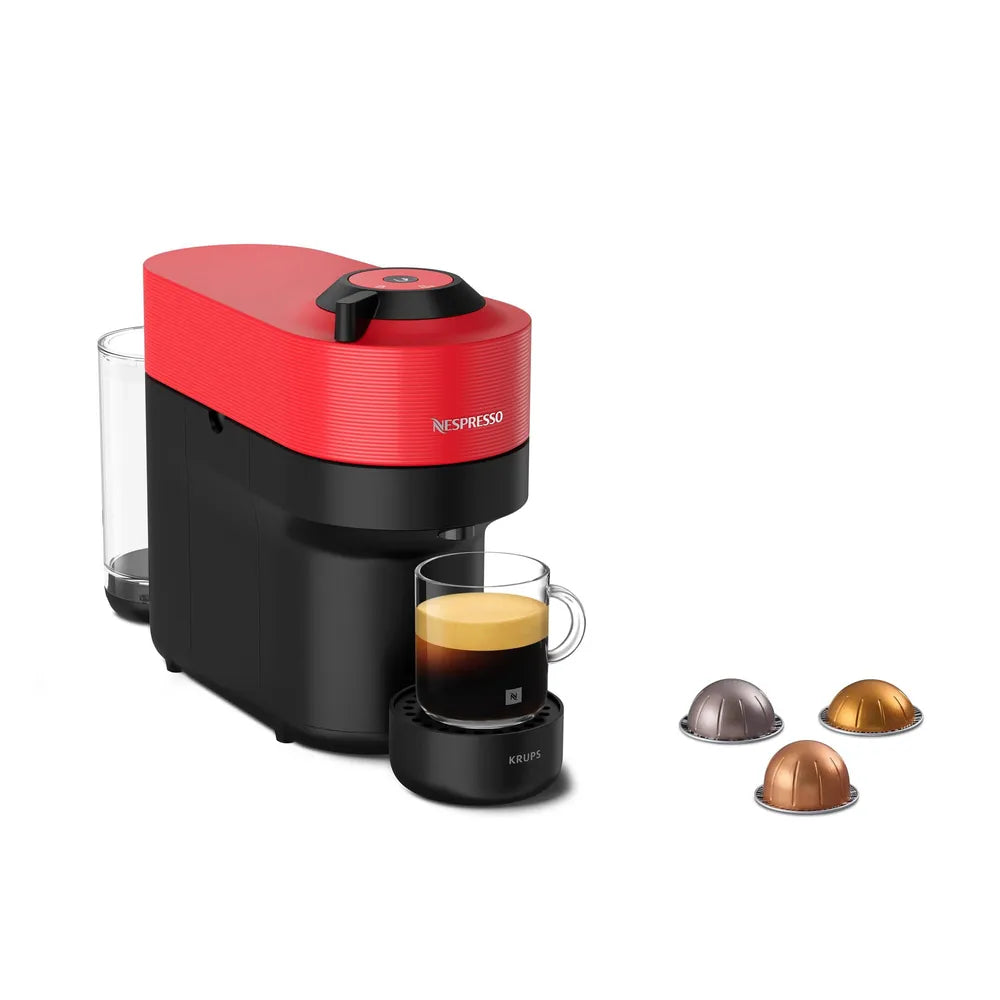Coffee Capsule Machine Nespresso VERTUO POP von Krups XN9205 Spicy Red