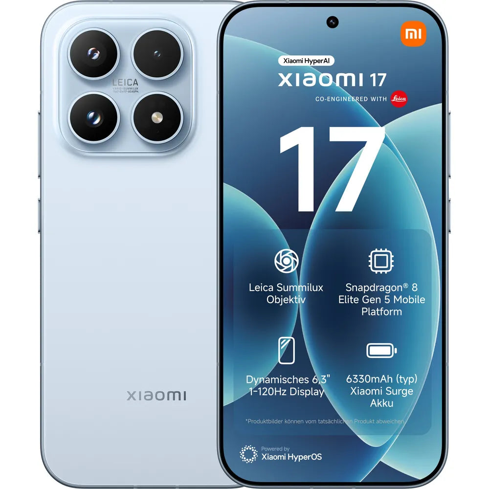 Xiaomi 17 12/512GB Dual-SIM blue, Android 16 Smartphone