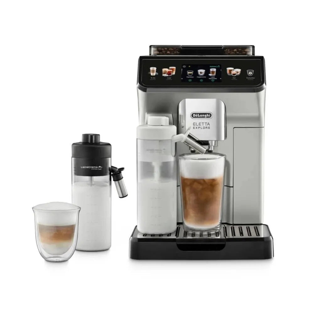 DeLonghi ECAM 450.55.S Eletta Explore Automatic Coffee Machine silver/black
