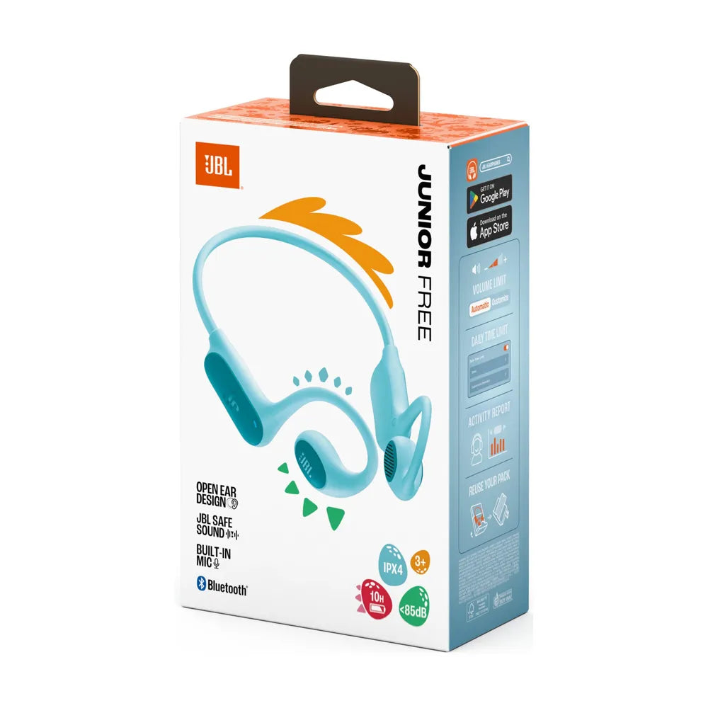 JBL Juneor Free Open Soand Behind Neck Bluetooth Headphones for Kinder teal